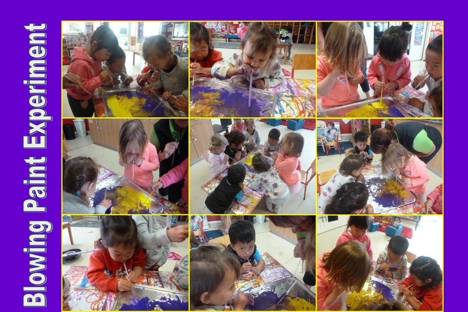 Paint Blowing experiment 16 十月 2015